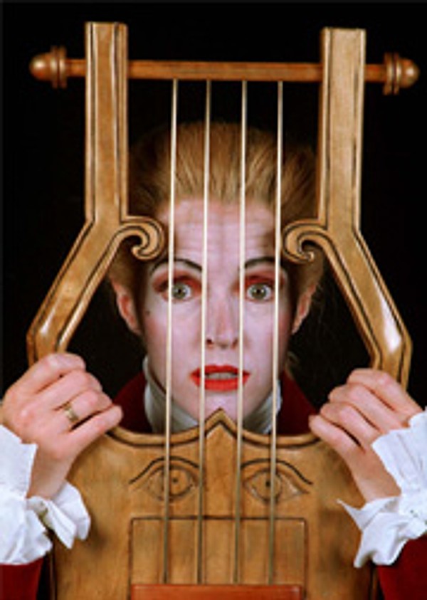 Buddug Verona James in theatrical character costume